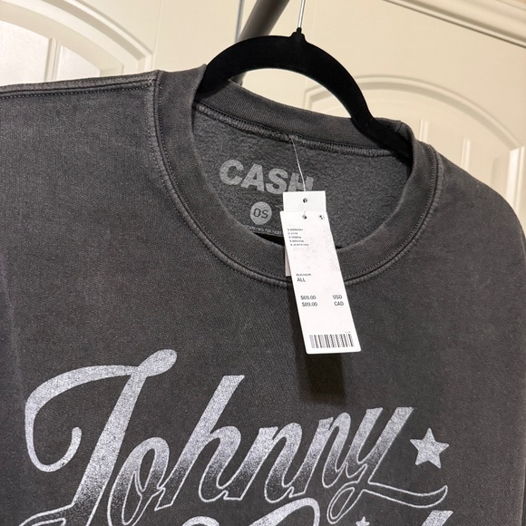 Urban Outfitters | Johnny Cash Overdyed Graphic Pullover Sweatshirt *NWT* - Picture 4 of 4